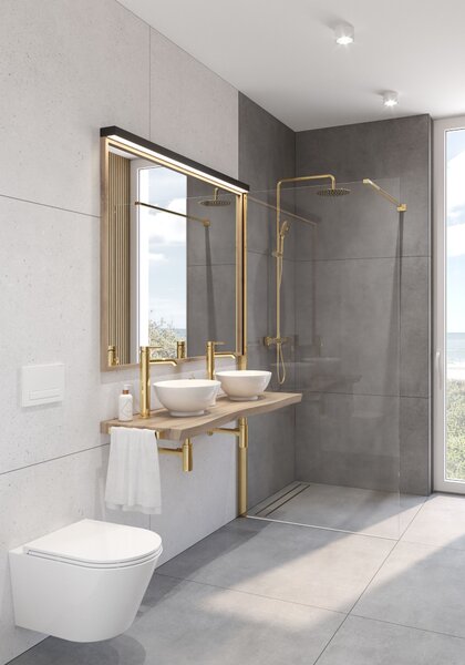 Oltens Torne buton de spălare pentru WC alb 57101000