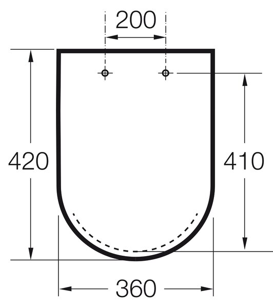 Roca Hall capac wc SoftClose alb A801622004