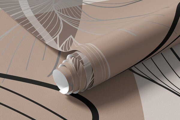 Tapet Design vectorial floral în nuanțe pastelate, Fototapet Flori, w02914 : Uwalls.ro