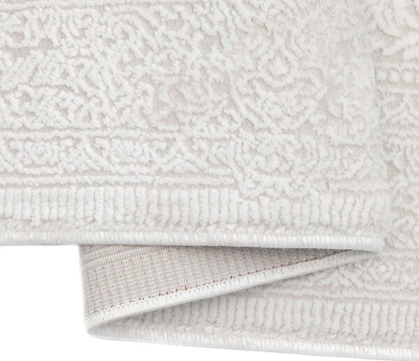 Covor Modern Living, Dormitor Dreptunghiular Porto 0605A Crem (Alege dimensiunea: 100 x 200)