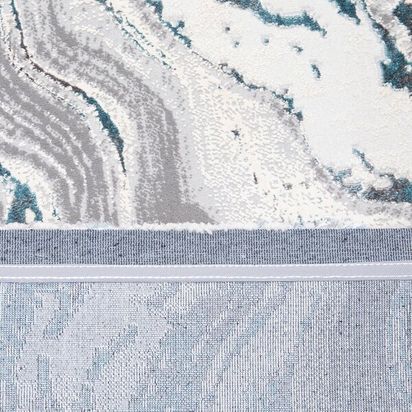 Covor Modern Living, Dormitor Dreptunghiular Royal River 7367A Turcoaz (Alege dimensiunea: 100 x 200)