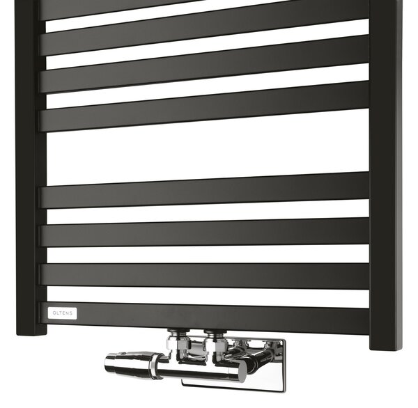 Oltens Vanlig calorifer de baie scară 96x50 cm negru mat 55007300