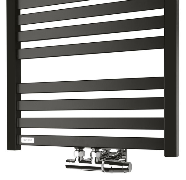 Oltens Vanlig calorifer de baie scară 96x50 cm negru mat 55007300