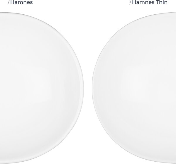 Oltens Hamnes lavoar 51x39 cm ovale de blat alb luciu 41313000