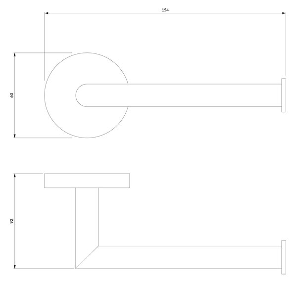 Omnires Modern Project suport pentru hârtie igienică cupru MP60510CP