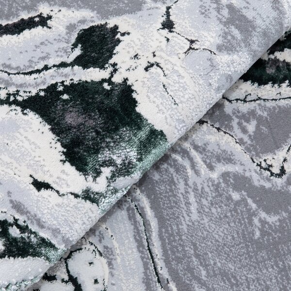 Covor Modern Living, Dormitor Dreptunghiular Royal River 7367A Verde Smarald (Alege dimensiunea: 100 x 200)
