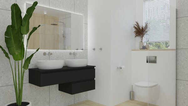 Oltens Hamnes baterie lavoar ascuns crom 32105100