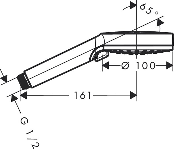Hansgrohe Crometta duș de mână crom-alb 26336400