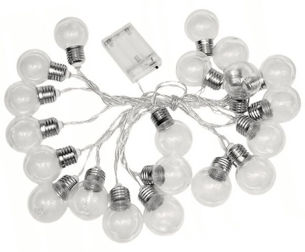 Set 20 becuri LED decorative, IP20, 2800K, 0,6W, 8 x 5cm