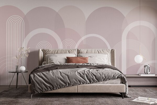 Tapet Arcuri geometrice boho, Fototapet Abstract, w02935 : Uwalls.ro