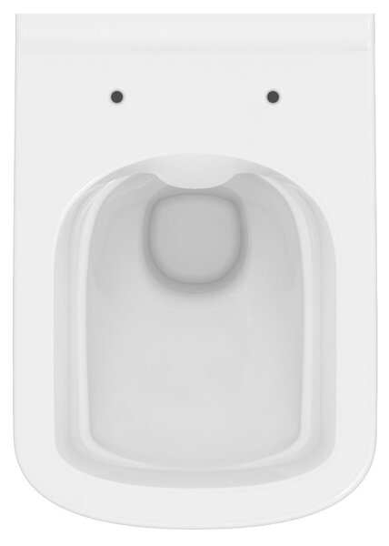 Cersanit City vas wc cu capac soft-close agăţat fără margine alb S701-405