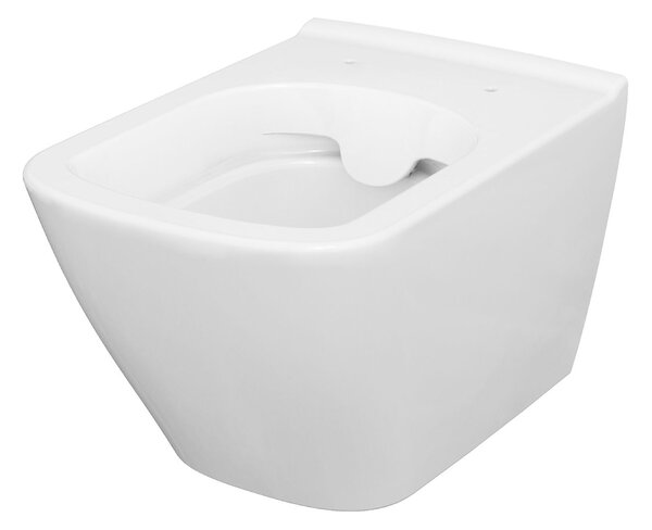 Cersanit City vas wc cu capac soft-close agăţat fără margine alb S701-405