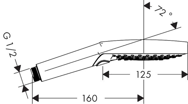 Hansgrohe Raindance duș de mână crom 26014000