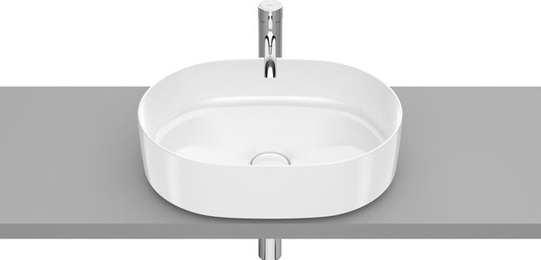 Roca Inspira lavoar 50x37 cm ovale de blat alb luciu A327520000