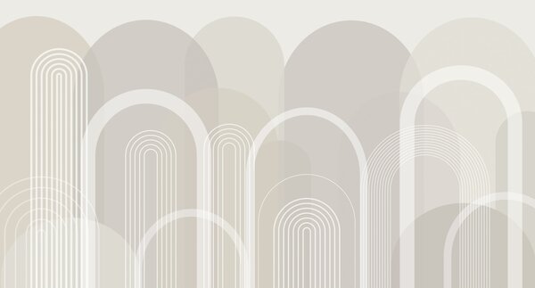 Tapet Arcuri geometrice boho, Fototapet Abstract, w02935v1 : Uwalls.ro
