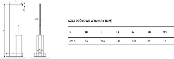 Excellent Riko suport hârtie igienică auriu DOEX.1650GL