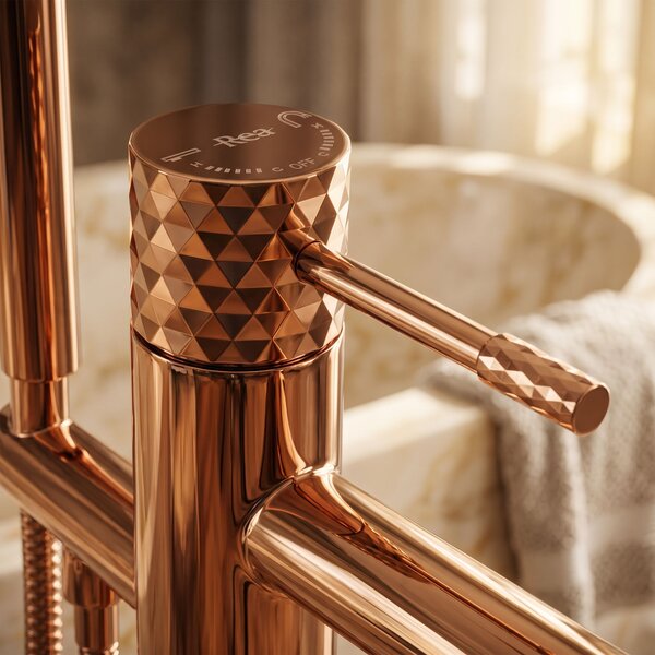 Baterie de podea Rea Lungo Diamond Copper