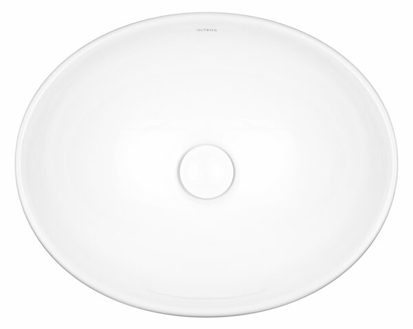 Oltens Etne lavoar 40x33 cm ovale de blat alb luciu 40313000