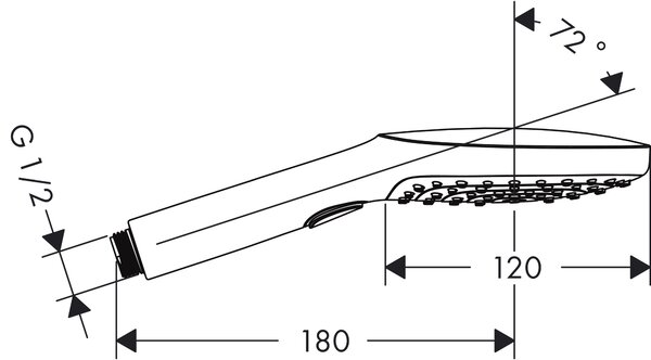 Hansgrohe Raindance duș de mână alb 26520700