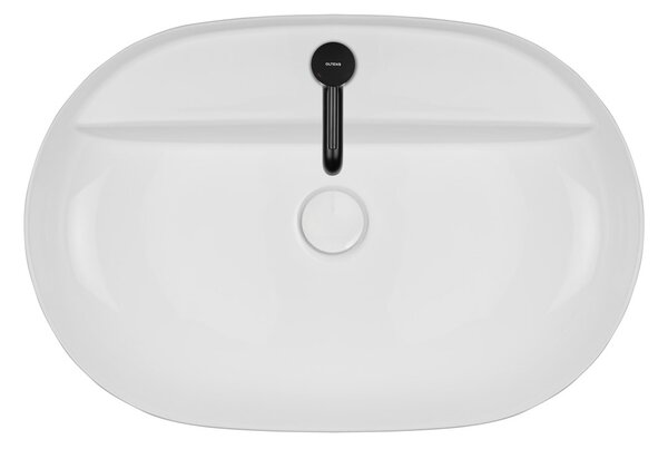 Oltens Hamnes lavoar 62x42 cm ovale de blat alb luciu 41314000