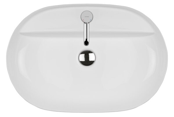 Oltens Hamnes lavoar 62x42 cm ovale de blat alb luciu 41314000