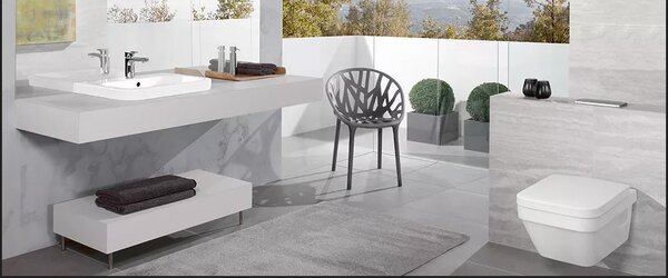Villeroy & Boch Architectura set combi-pack cu tablă agăţat fără margine alb 5685HR01