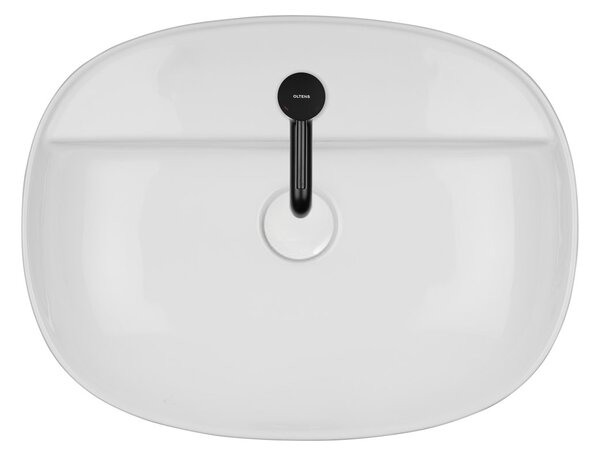 Oltens Hamnes lavoar 51x39 cm ovale de blat alb luciu 41313000