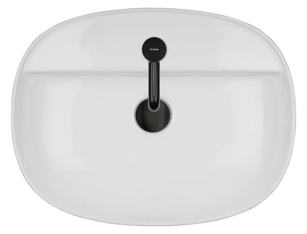 Oltens Hamnes lavoar 51x39 cm ovale de blat alb luciu 41313000