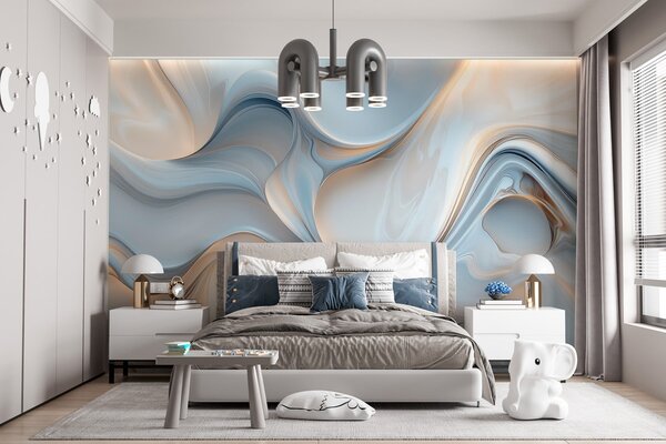 Tapet Wallpaper în stilul texturii lichide, Fototapet Modern, w02909 : Uwalls.ro