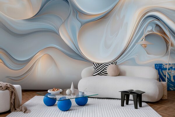 Tapet Wallpaper în stilul texturii lichide, Fototapet Modern, w02909 : Uwalls.ro