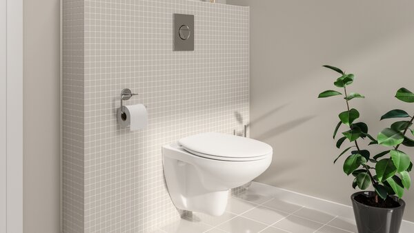 Grohe Bau Ceramic vas wc cu capac soft-close agăţat fără margine alb 39351000