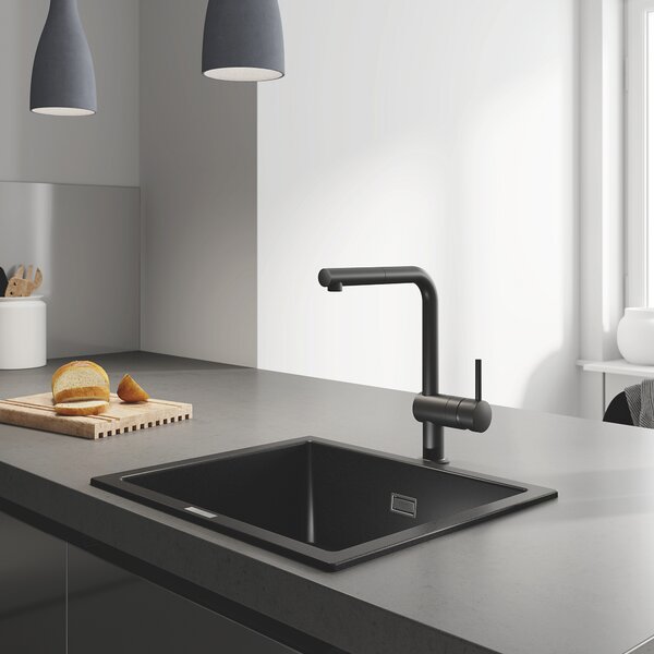 Grohe K700 chiuvetă din granit 53.3x45.7 cm negru 31654AP0