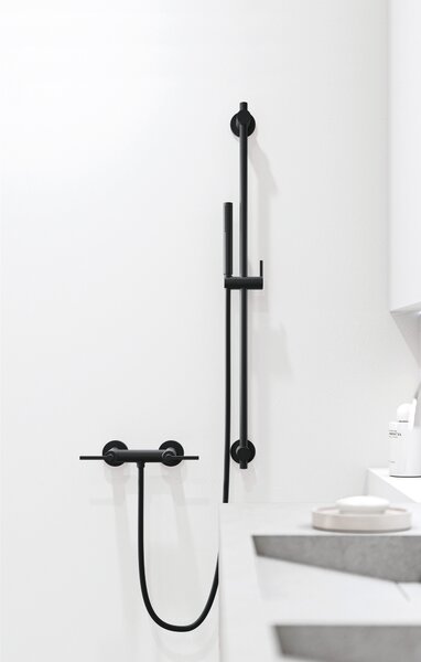 Kludi Nova Fonte Puristic set de duș perete negru 2084039-15