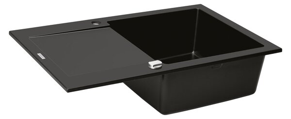Oltens Gravan chiuvetă din granit 79x50 cm negru 72100300