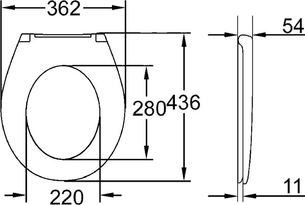 Grohe Bau Ceramic capac wc SoftClose alb 39493000