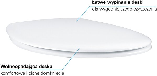 Grohe Bau Ceramic capac wc SoftClose alb 39493000
