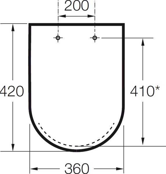 Roca Hall capac wc alb A801620004