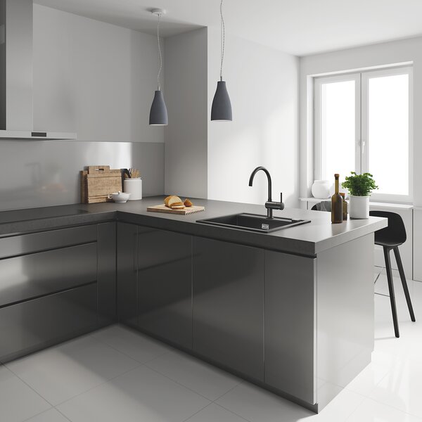 Grohe Minta baterie bucătărie pe picior negru 32917KS0