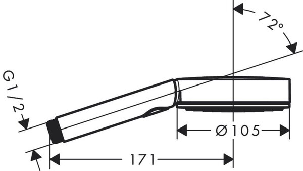 Hansgrohe Pulsify Select duș de mână alb 24100700