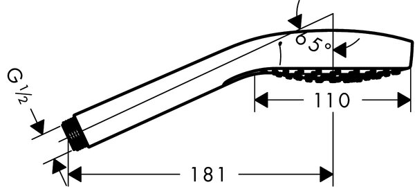 Hansgrohe Select duș de mână crom-alb 26802400