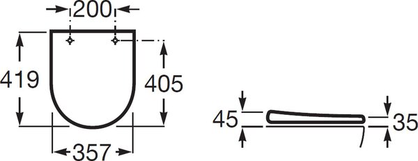 Roca Gap Round capac wc SoftClose alb A801D22001