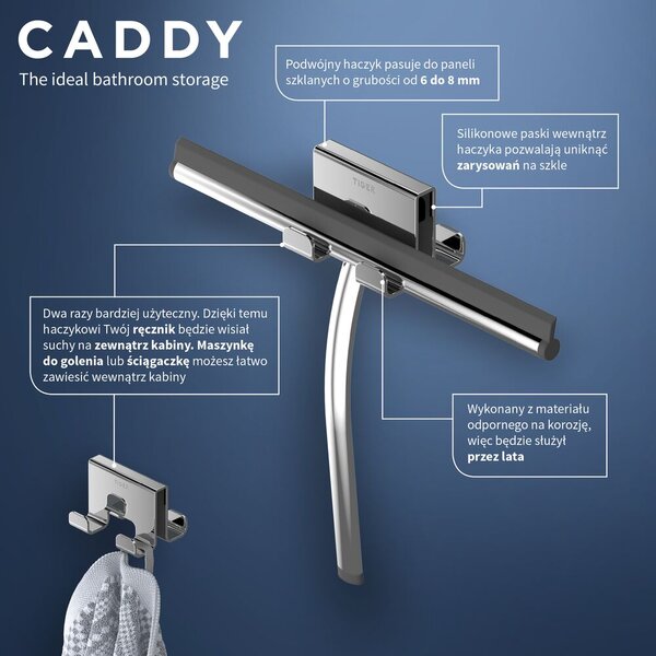 Tiger Caddy suport prosop crom 800293