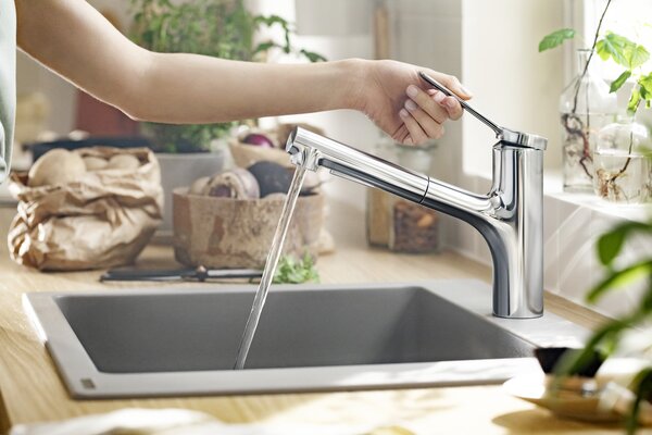 Hansgrohe Zesis M33 baterie bucătărie pe picior crom 74800000