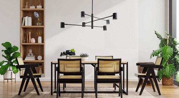 Light Prestige Snow lampă de tavan 6x50 W negru LP-731/6PBK