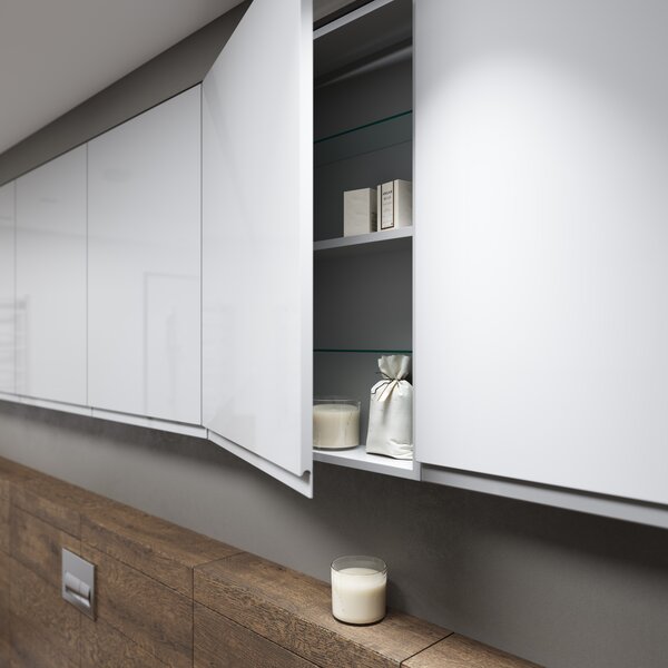 Cersanit Moduo dulap 40x14.1x80 cm laterala pe perete alb K116-018
