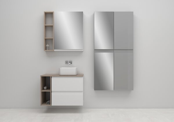 Cersanit Moduo dulap 40x14.1x80 cm laterala pe perete alb K116-018