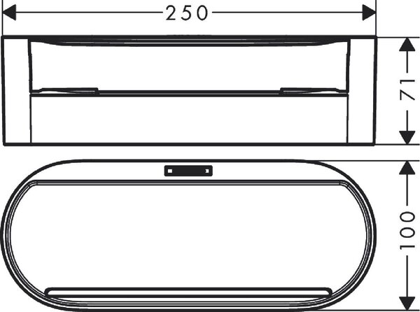 Hansgrohe WallStoris coș de baie negru 27912670