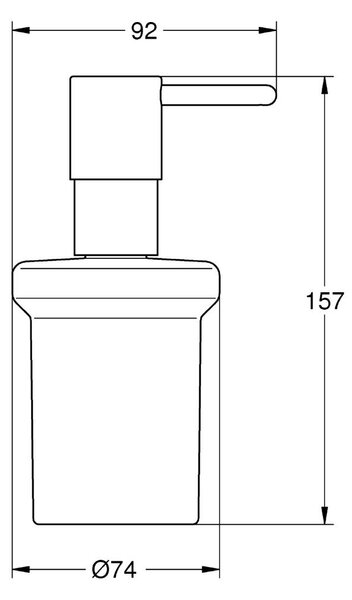 Grohe Essentials dozator săpun 160 ml StarLight Chrome 40394001