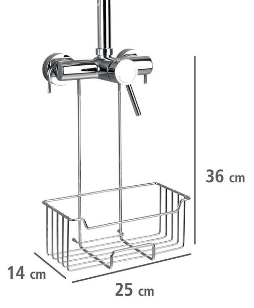 Wenko Caddy coș de baie crom 23499100