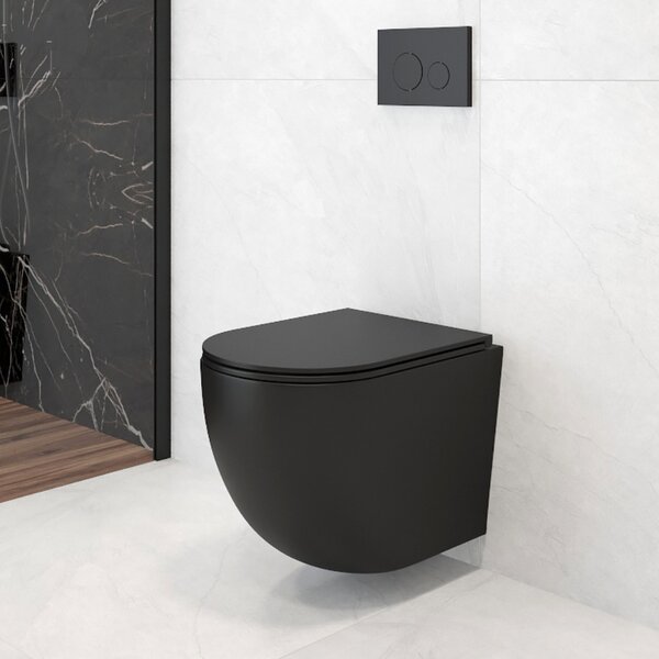 Oltens Lule buton de spălare pentru WC czarny mat 57104300